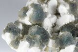 Multi-Colored, Stepped Fluorite on Milky Quartz - Inner Mongolia #179966-1